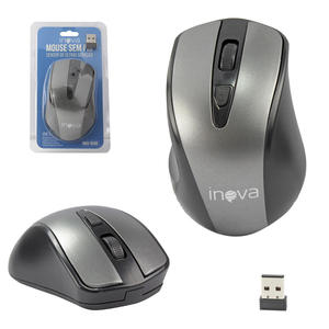 Mouse Wireless Cinza 2.4ghz 1600 Dpi Led Vermelho Anatel MOU-8580 INOVA