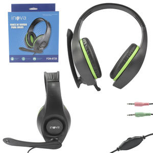 Headphone Com Microfone Hd Entrada P2 De 3.5mm Verde FON-8729 INOVA