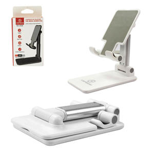 Suporte Para Celular De Mesa Portátil Dobrável Branco KA-C010 KAPBOM