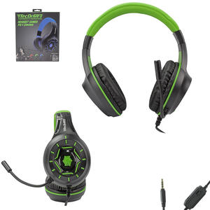 Headphone Gamer Cabo 1.5M Ps3/Ps4/Xbox One Verde PX-11 TEC DRIVE