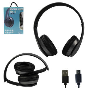 Headphone Sem Fio Versão V2.1 Preto Anatel FON-2201 INOVA