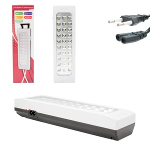 Luminária De Emergência Com 30 Leds Recarregável 1.2W DUA-0143 ABBMIX