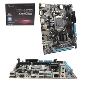 Placa Mãe Chipset Intel H110 Ddr4 Socket Lga 1151 Suporta Celeron/Pentium/i3/i5/i7 Rede 100/1000 Mbps KP-H110 KNUP