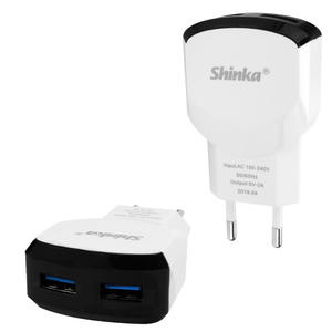 Carregador Turbo De Tomada 2.1A Com 2 Portas USB Fêmea Shinka SH-T007 SH-T007 SHINKA