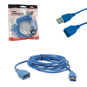 Cabo Extensor USB 2.0 Macho para Fêmea 3 Metros XC-MF-B X-CELL