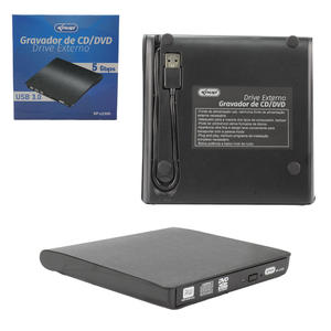 Leitor / Gravador De Cd / Dvd-rw Externo Usb 3.0 KP-LE300 KNUP