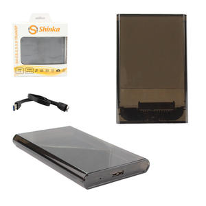 Case De Gaveta USB 3.0 HD 2.5 Sata Externo Preto Transparente SH-CS-2.5 SHINKA