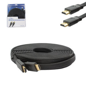 Cabo Hdmi Achatado 10 Metros 2.0 4K Macho Para Macho Com Malha D-H4K02 10M GRASEP