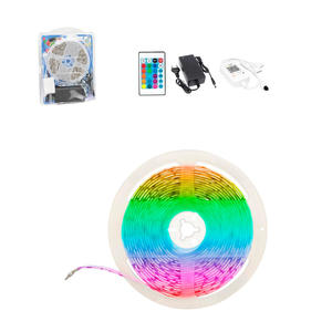 Fita Led RGB 5 Metros Led Grande Com Controle De Cores 12V 3A FITA LED GENERICO