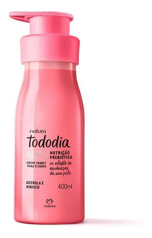 CREME HIDRATANTE CORPORAL TODODIA ACEROLA E HIBISCO 400ML 820781 NATURA