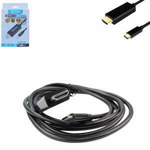 Cabo Hdmi Para USB-C 1.8 Metros 4K Sem Filtro e Sem Malha LT-562 LOTUS