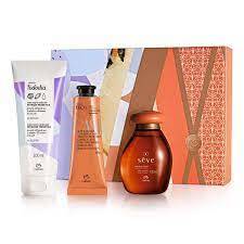 CONJUNTO QUERIDINHOS NATURA (OLEO SEVE100ML + CREME MAOS EKOS 40G + MACADAMIA CORPO 80ML) 659687 NATURA