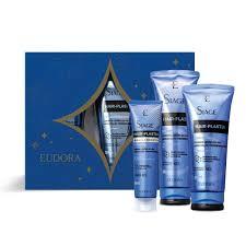 ESTOJO EUDORA SIAGE HAIR PLASTIA (SHAMPOO 250ML + CONDICIONADOR 200ML + BOOSTER CAPILAR 100ML) 498345 Eudora