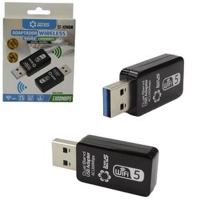 Adaptador Wireless Usb 3.0 Dual Band 5Ghz 1300Mbps LT-1200M LOTUS