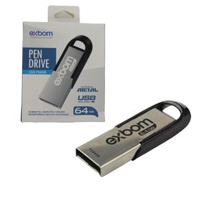 Pen Drive 64Gb Com Acabamento Em Metal Usb 2.0 STGD-PD64G EXBOM