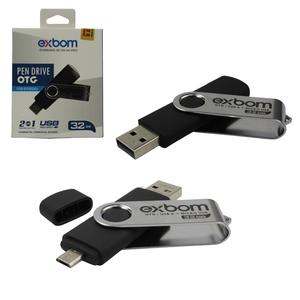 Pen Drive 32 GB 2 em 1 Com Sistema OTG V8 STGD-OTGV832GA EXBOM