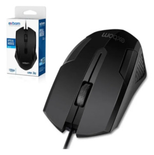 Mouse Óptico De Alta Definição Com Fio 1200 DPI E Cabo De 1,50M MS-71 EXBOM