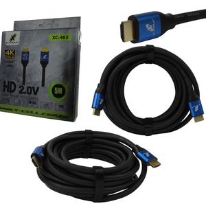 Cabo HDMI 4K Ultra HD 5 Metros 2.0V Tripla Blindagem XC-4K5 X-CELL