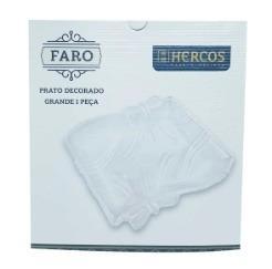 H240 - PRATO DECORADO FARO G 01 PECA - 28CM 70134100 hercos casa e cozinha