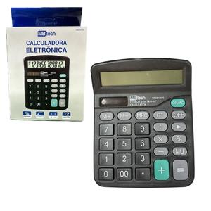 Calculadora De Mesa Visor Com Números grandes 10+2 dígitos Preta MB54306 MB TECH