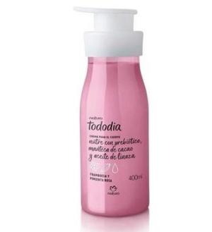 CREME HIDRATANTE CORPORAL FRAMBOESA E PIMENTA ROSA 400ML 216333 NATURA