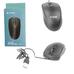 Mouse Óptico USB De Alta Precisão 1000DPI Preto ON-MU001 ONISTEK