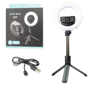 Iluminador Ring Light Com Bastão/Tripé Integrado Função Wireless L07 GENERICO