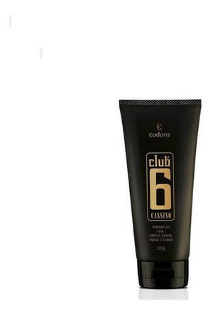 EUDORA CLUB 6 CASSINO LOÇÃO HIDRATANTE CORPORAL MASCULINO 200ML 714241 Eudora