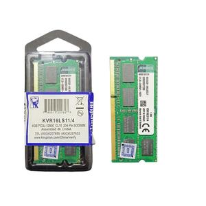 Memoria Ram Para Notebook 4 Gb Ddr3 1600 MHZ KVR16LS11/4 KINGSTON