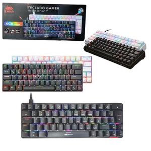 Teclado Gamer com Switch Mecânico Iluminaçao de Led Rgb Cabo USB to type-C KP-TE100 KNUP