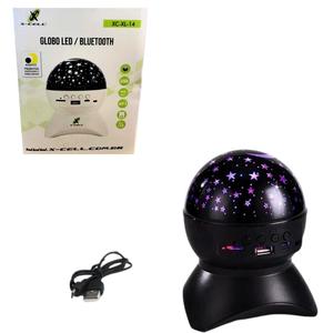 Caixa De Som Bluetooth De Globo Giratora Estrelada Com Led 5V 1200mah XC-XL-14 X-CELL