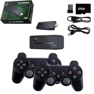 Game Stick Lite HDMI Com Dois Controles Sem Fio Compatível Com Mais De 10000 Jogos Emulados 4K GAME STICK GENERICO
