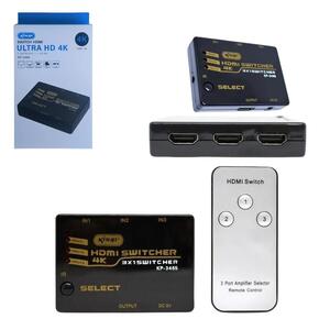 Hub Hdmi Switch 3 Portas 4K Ultra HD KNUP KP-3465 KNUP