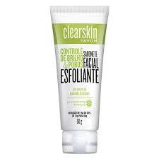 CLEARSKIN SABONETE FACIAL ESFOLIANTE CONTROLE DE BRILHO E POROS 60G AVON 243778 AVON