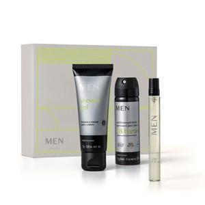 KIT MEN O BOTICARIO (3) ITENS. COLONIA 10ml+MEN SHOWER GEL 75G+MEN AEROSOL 50ml 40149 BOTICARIO