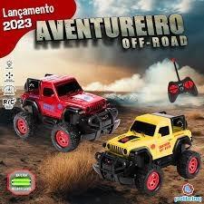 CARRINHO DE BRINQUEDO DE CONTROLE REMOTO AVENTUREIRO OFF-ROAD POLIBRINQ 721306 POLIBRINQ