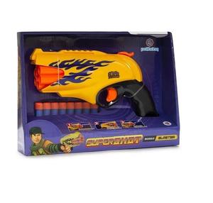 BRINQUEDO DE PLASTICO MENINOS (AS) PISTOLA BLASTER LANÇADORA DE DARDO 721856 POLIBRINQ