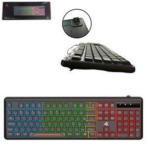 Teclado Gamer Madset Anti-Ghost 107 Teclas Retro Iluminação TE130 KNUP