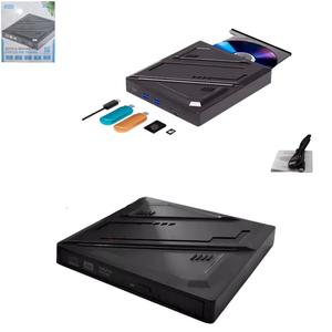 Leitor / Gravador De Cd / Dvd-Rw Externo USB 2.0 USB-C Com Entrada Usb / Sd / Micro Sd HD840 KNUP