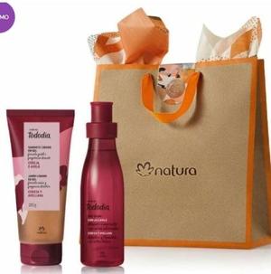 PRESENTE NATURA TODODIA CEREJA E AVELÃ MOMENTO BANHO( 2 ITENS:1 Body splash desodorante colônia feminino 200 ml+1 sabonete liquido 190g) 139812 NATURA