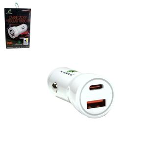 Carregador Veicular Turbo PD 45W QC 4.0 Entradas USB e USB-C XC-V16USB X-CELL