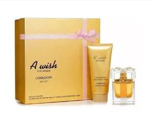 KIT A WISH FOR WOMEN LONKOOM GIFT SET 1 EDP A WISH 100ml+1 A WISH LOÇAO HIDRATANTE 300188 BELLA FAMME