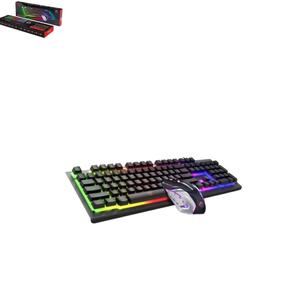 Kit Teclado Semi Mecanico E Mouse Led Preto Com Fio EBAI FZF-K13 FZF-KM900 EBAI