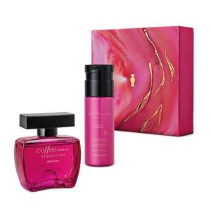 ESTOJO COFFE WOMAN SEDUCTION 2 ITENS: 1 COLONIA 100ml+ LOÇAO CORPORAL 200ml 575251 BOTICARIO