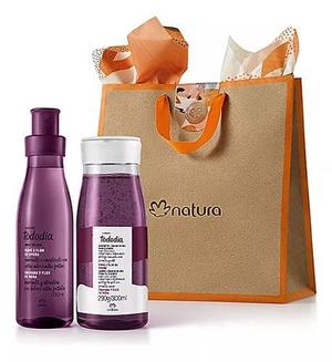 ESTOJO NATURA TODODIA ROMA E FLOR DE AMORA NAMORADOS 2024 (2) ITENS BODY 200ML+SABONETE LIQUIDO 300ML 153695 NATURA