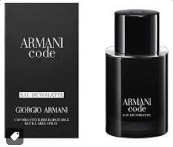 GIORGIO ARMANI CODE NEW EDT MASC 125ml 008215 BELLA FAMME