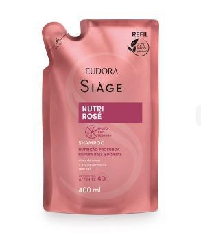 REFIL SIAGE SHAMPOO NUTRI ROSE 400ml 483181 Eudora