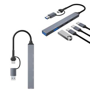 Adaptador HUB USB E USB-C Para 3 entradas USB-C e 2 USB ADS-809 SHINKA