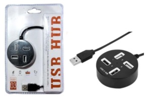 Hub USB 2.0 Com 4 Entradas USB EZ-T03 EZRA