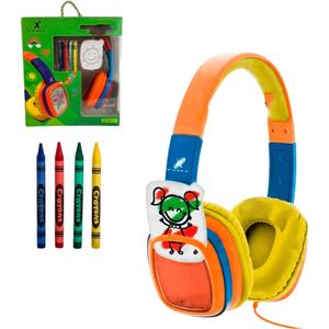 HEADPHONE KIDS, P2 CABO DE 1.2M GIZ DE CERA 8 CARDS COM DESENHO XC-HS17 X-CELL